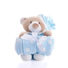 Blue Hugging Blanket Bear - Heart & Thorn - Canada baby gift delivery