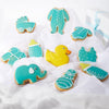 Blue Welcome Baby Cookie Box - Heart & Thorn - Canada cookie delivery