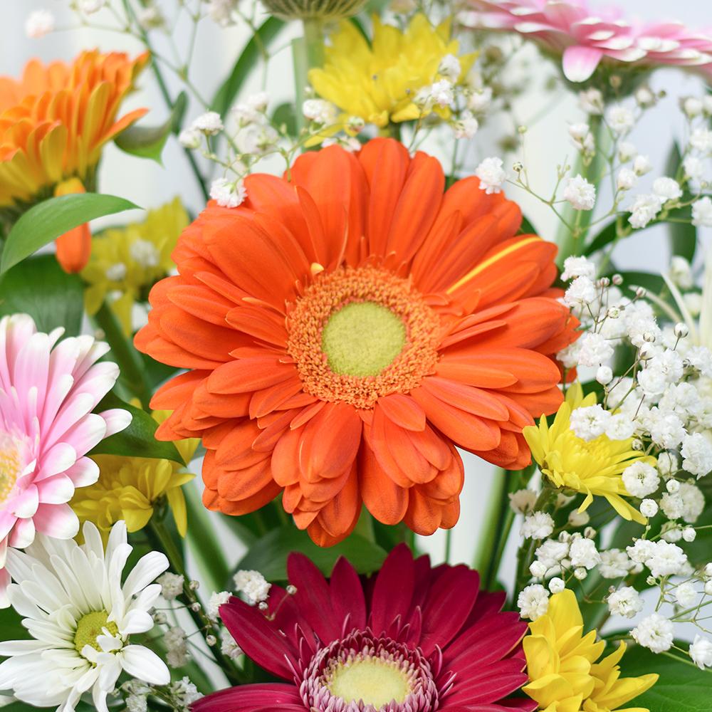 Pops of Cheer Mixed Floral Centerpiece - Heart & Thorn - Canada flower delivery