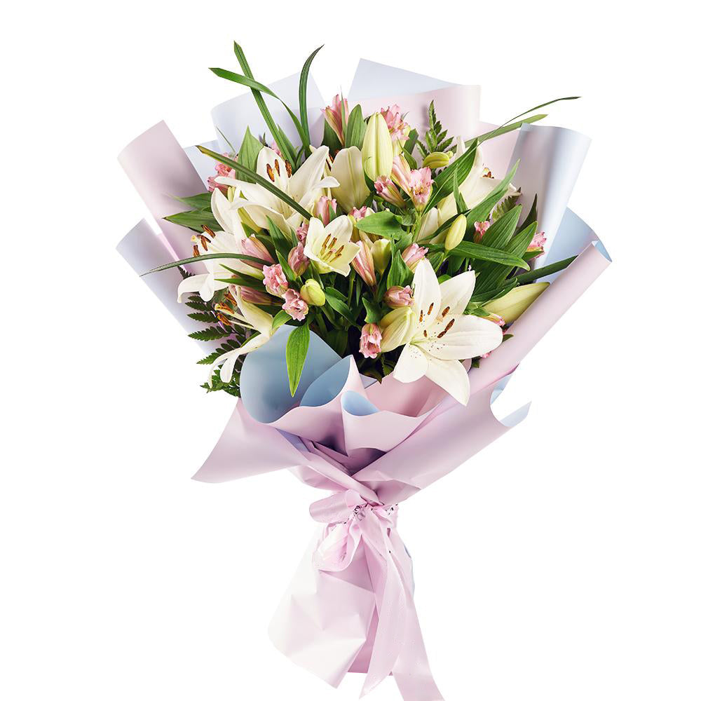 Summer Splash Lily Bouquet - Heart & Thorn - Canada flower delivery