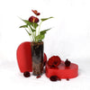 Valentine's Day Statement Red Anthurium - Heart & Thorn - Canada plant delivery