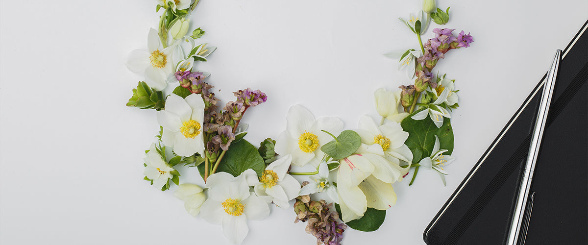 Crescent Flower Arrangement