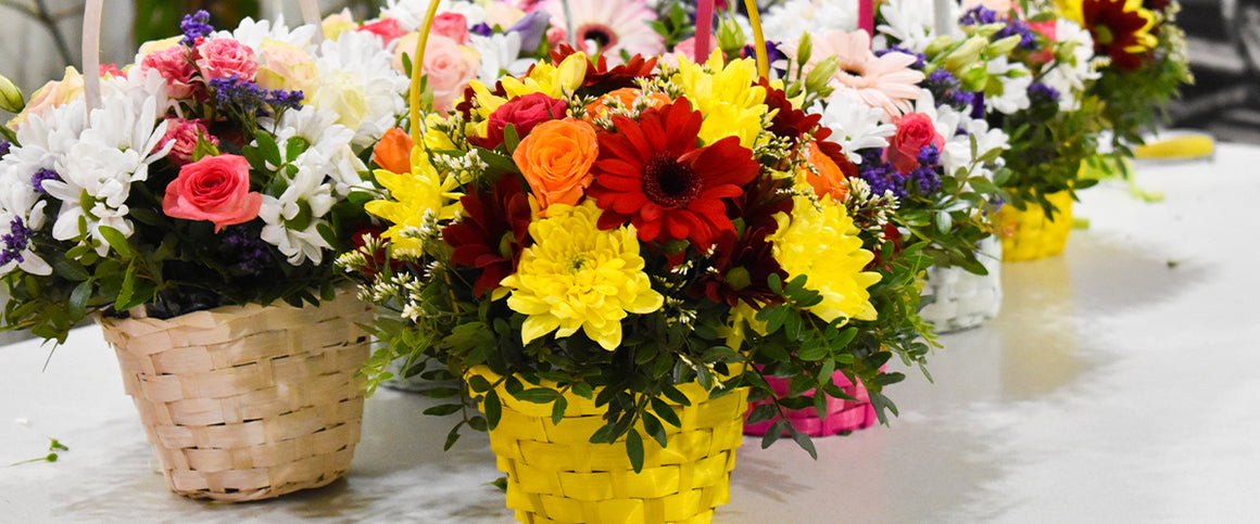Basket Flower Arrangement