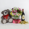 Eternal Love Flowers & Wine Gift