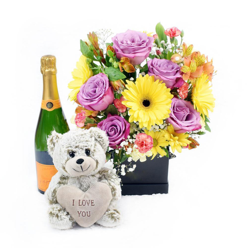 The Extravagant Floral Sunrise Mixed Arrangement &amp; Gift Set