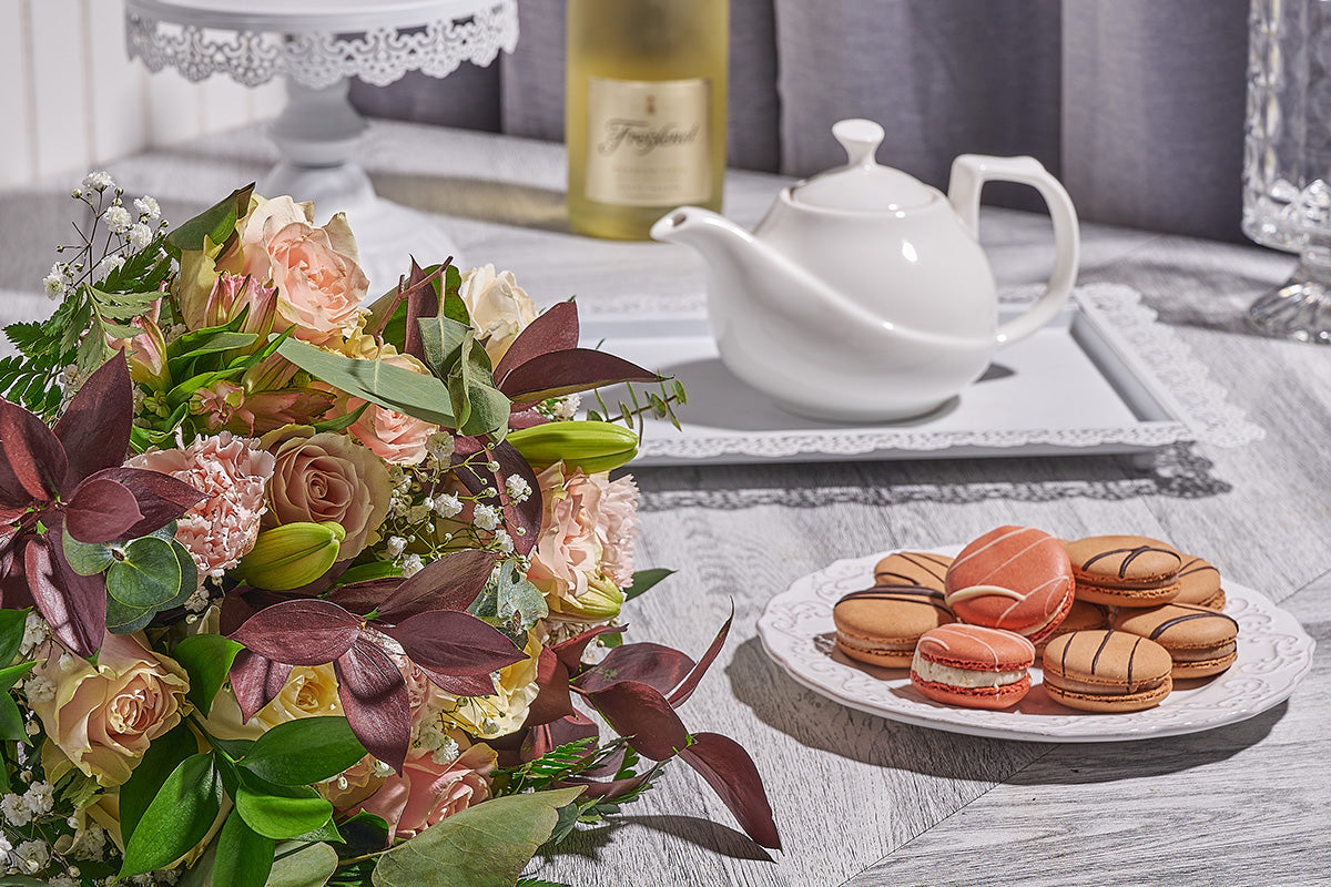 Floral arrangement prepared for same-day delivery by Heart & Thorn