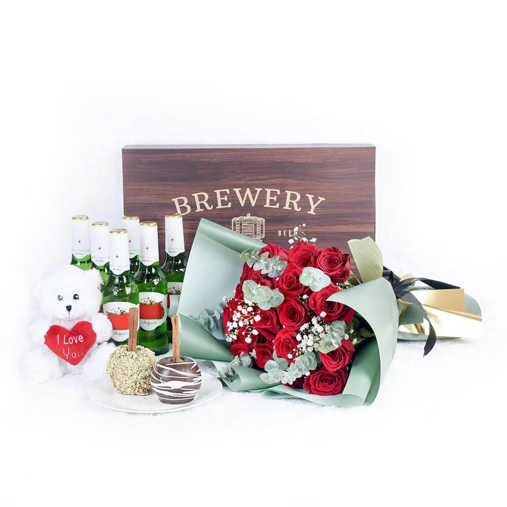 It's  A Fun Surprise! Flowers &amp; Beer Gift