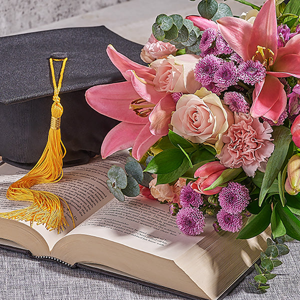 Soft pastel get well flower arrangement