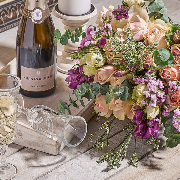 Romantic anniversary rose arrangement