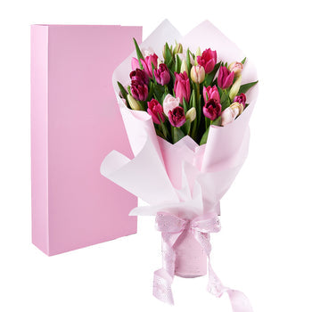 ROSE & TULIP DVDセット Mother's Day Assorted Tulip Bouquet & Box – Flower Arrangements