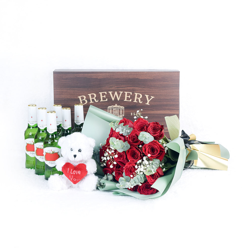 Time To Celebrate Flowers &amp; Beer Gift
