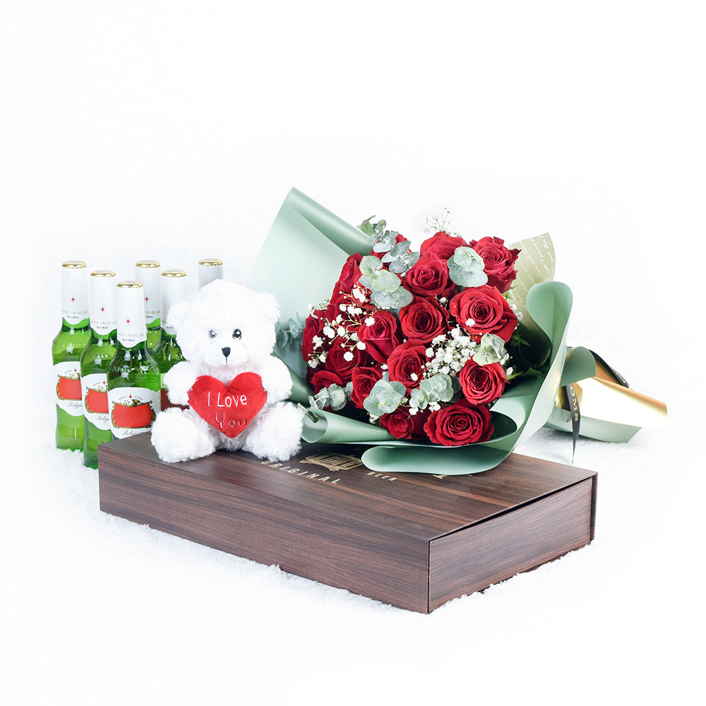 Time To Celebrate Flowers &amp; Beer Gift