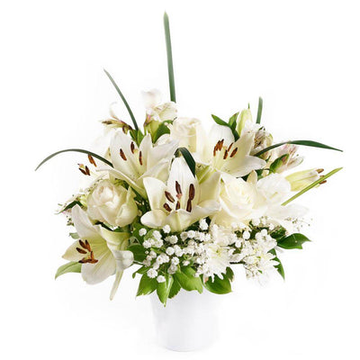 Alabaster Mixed Flower Arrangement - Heart & Thorn - Canada flower delivery