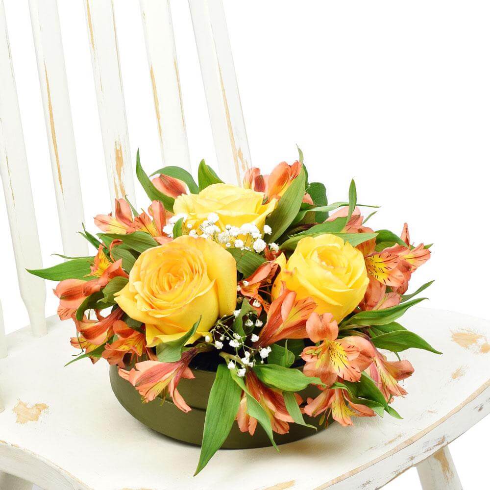 Autumnal Sunset Arrangement - Heart & Thorn - Canada flower delivery
