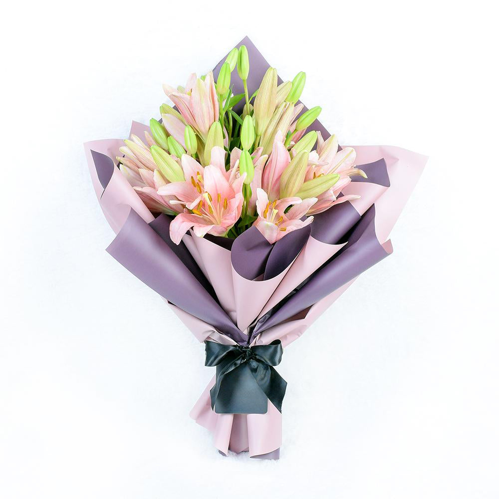 Berry Crush Lily Bouquet - Heart & Thorn - Canada flower delivery