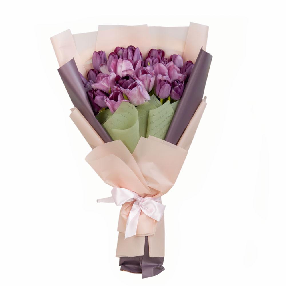 Blooming Spring Tulip Bouquet - Heart &amp; Thorn - Canada flower delivery