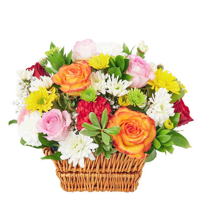 Bountiful Mixed Rose Arrangement - Heart & Thorn - Canada flower delivery