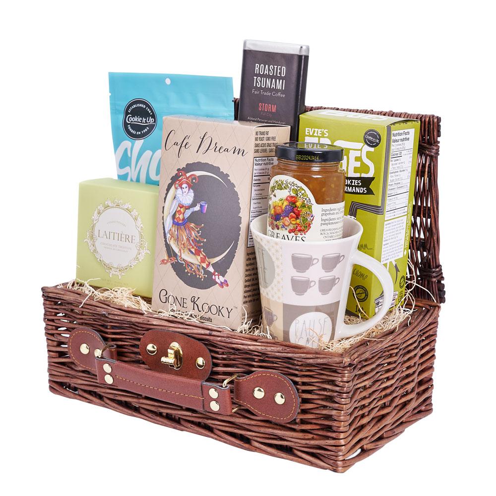 Bravely Bold Gourmet Coffee Gift Basket - Heart &amp; Thorn - Canada gift basket delivery