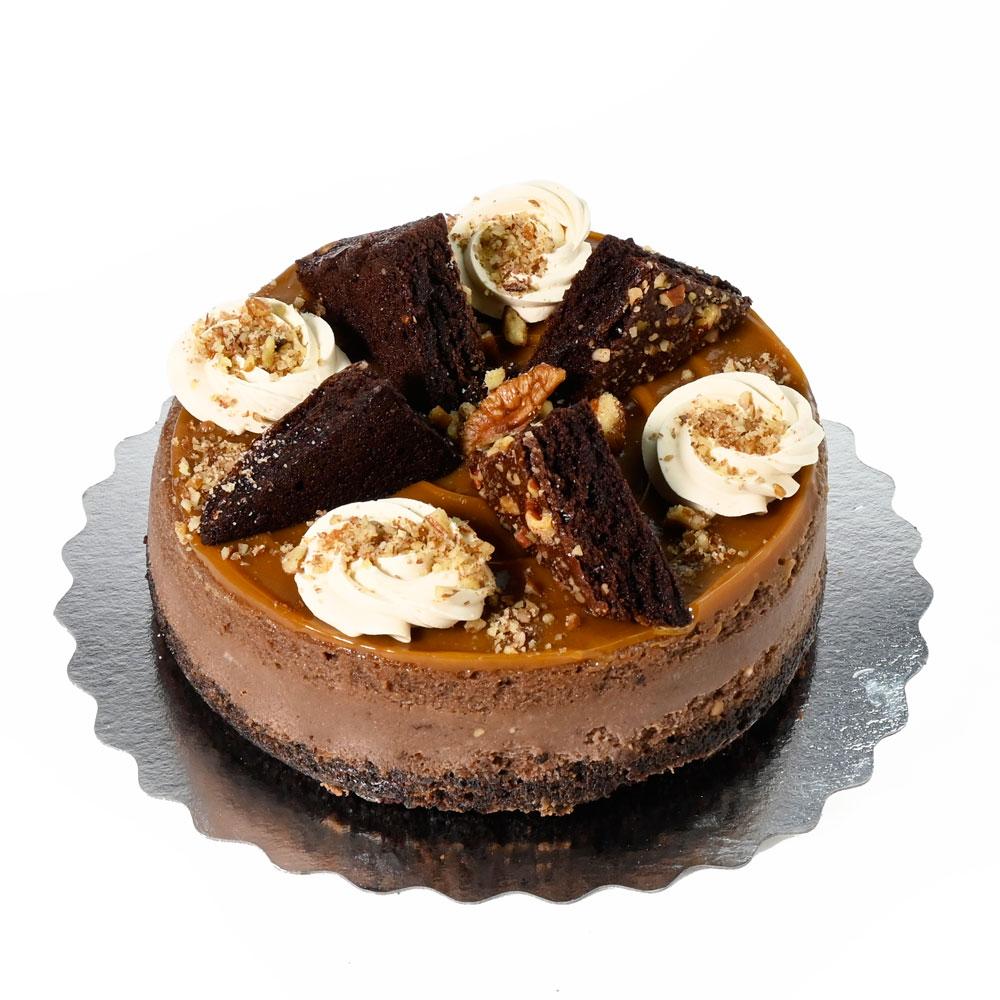 Caramel Pecan Fudge Cheesecake - Heart &amp; Thorn - Canada cake delivery