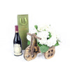 Charming Garden Party Flowers & Wine Gift - Heart & Thorn - Canada flower delivery