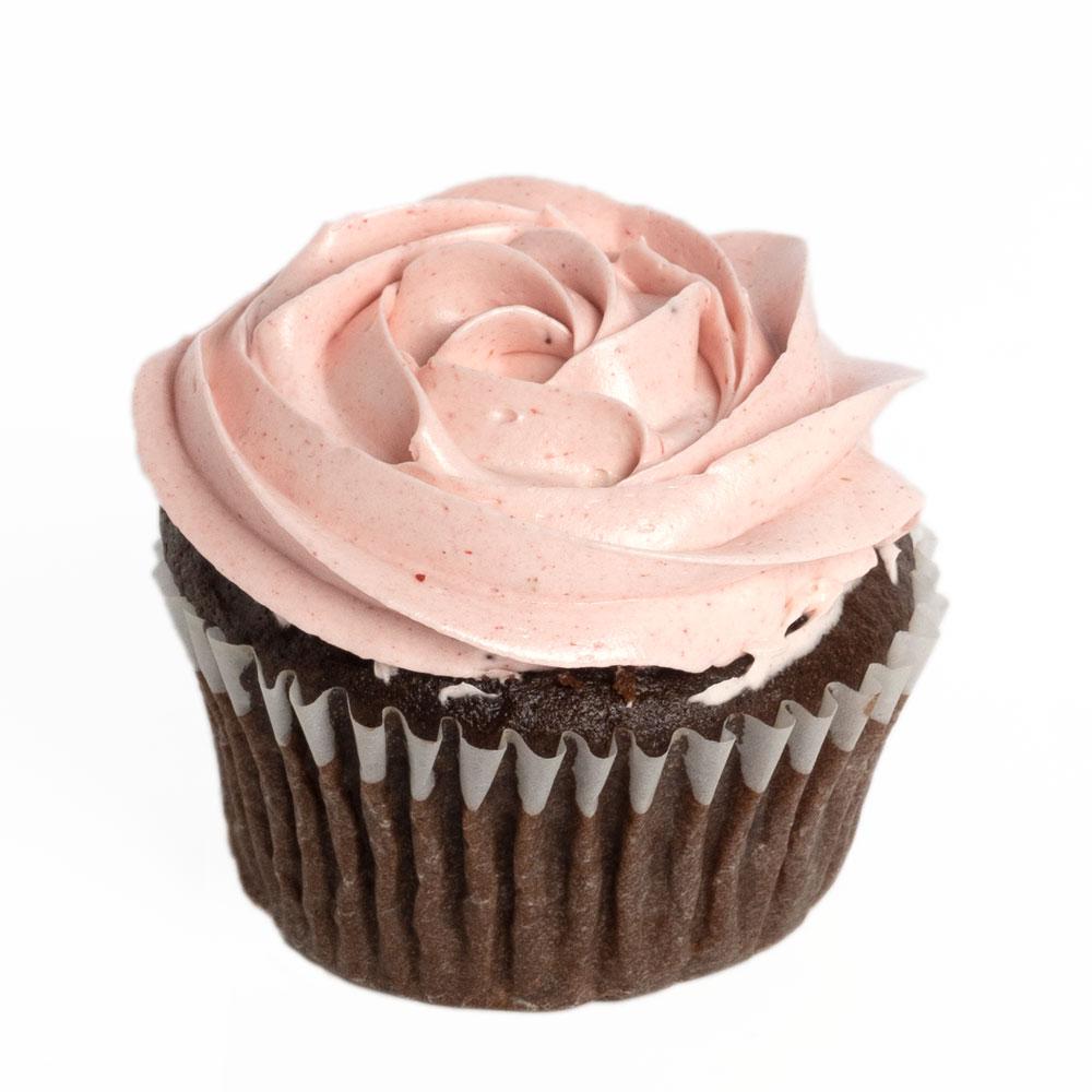 Chocolate & Strawberry Buttercream Cupcakes - Heart & Thorn - Canada cupcakes delivery