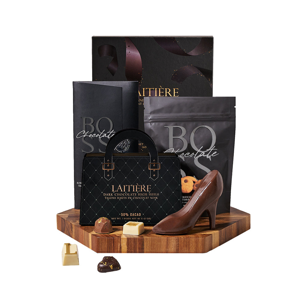 Dark Chocolate Variety Gift Board, chocolate gift, chocolate, gourmet gift, gourmet