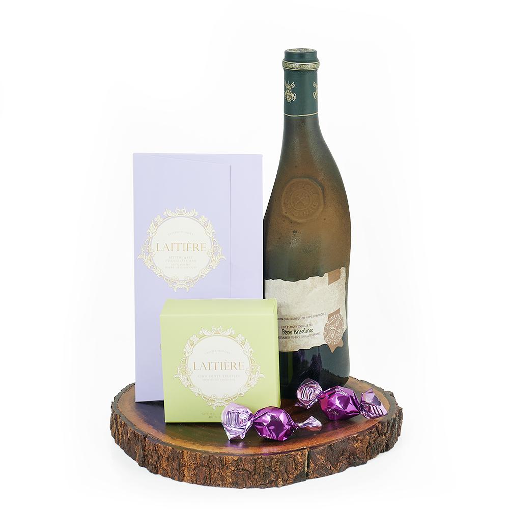 Deluxe Wine Pairing Chocolate Gift - Heart &amp; Thorn - Canada flower delivery