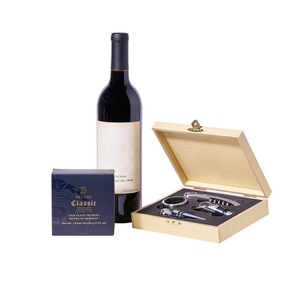Enchanting Wine &amp; Chocolate Gift, wine gift, wine, chocolate gift, chocolate,