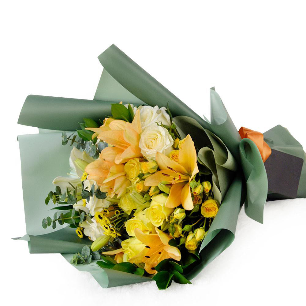 Floral Sunrise Mixed Bouquet - Heart &amp; Thorn - Canada Flower delivery