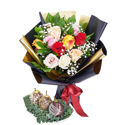 Fragrant & Fresh Floral Gourmet Gift Set - Heart & Thorn - Canada flower delivery