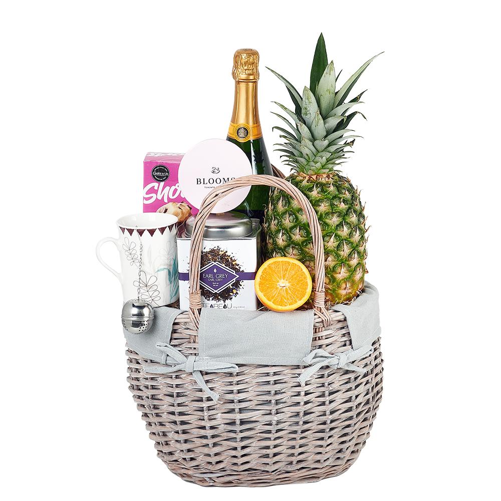 Garden Champagne Shop Basket - Heart &amp; Thorn - Canada Gift Basket delivery