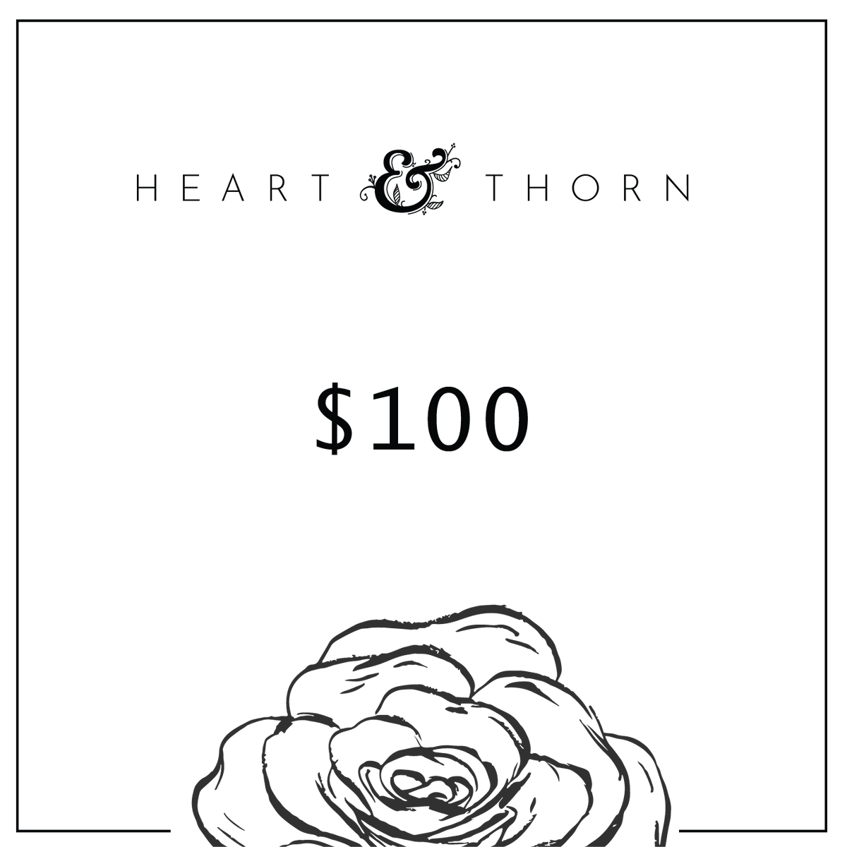 $100 Gift Certificate