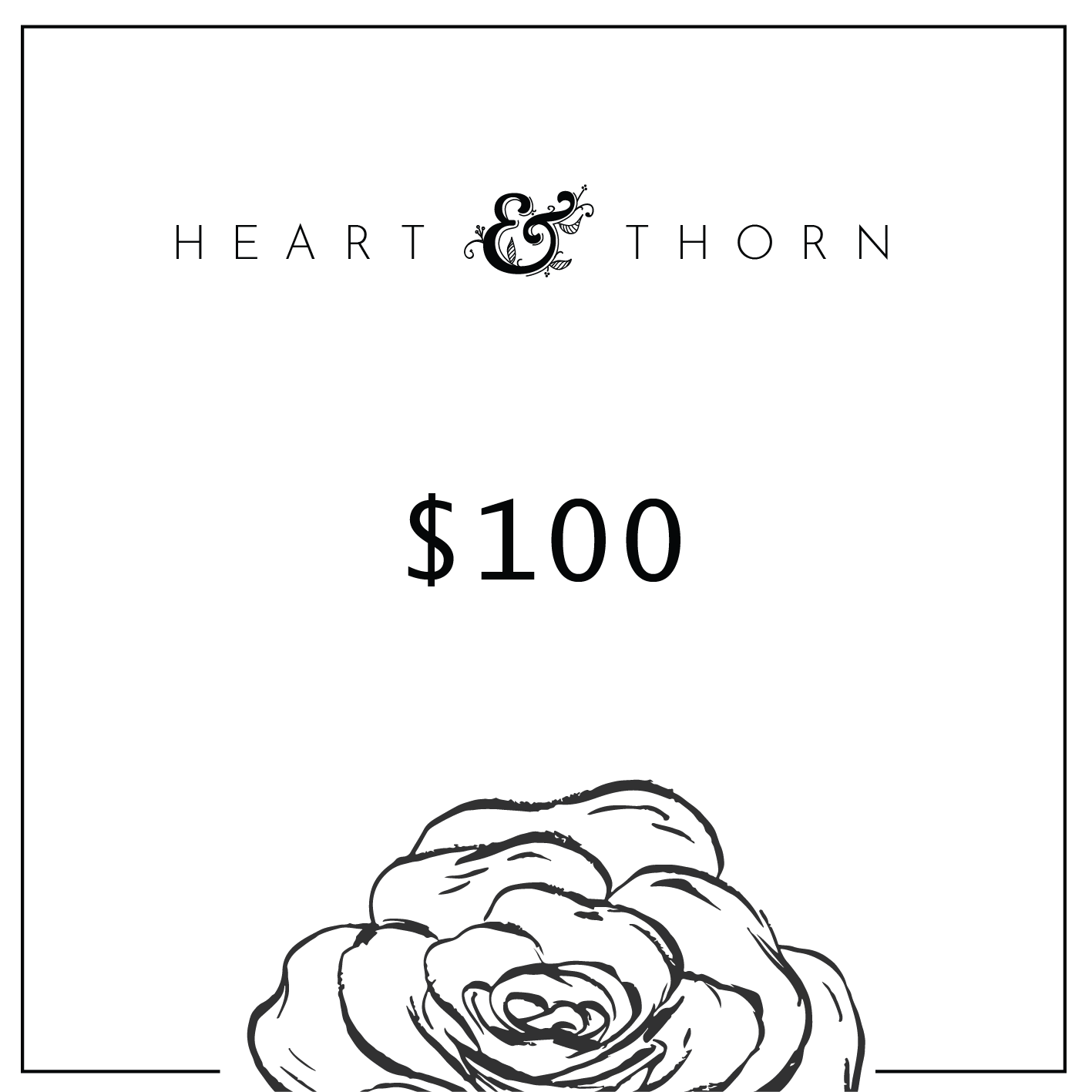 $100 Gift Certificate