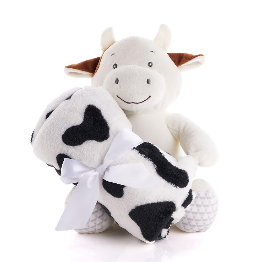 Hugging Cow Blanket - Heart & Thorn - Canada plush toy delivery