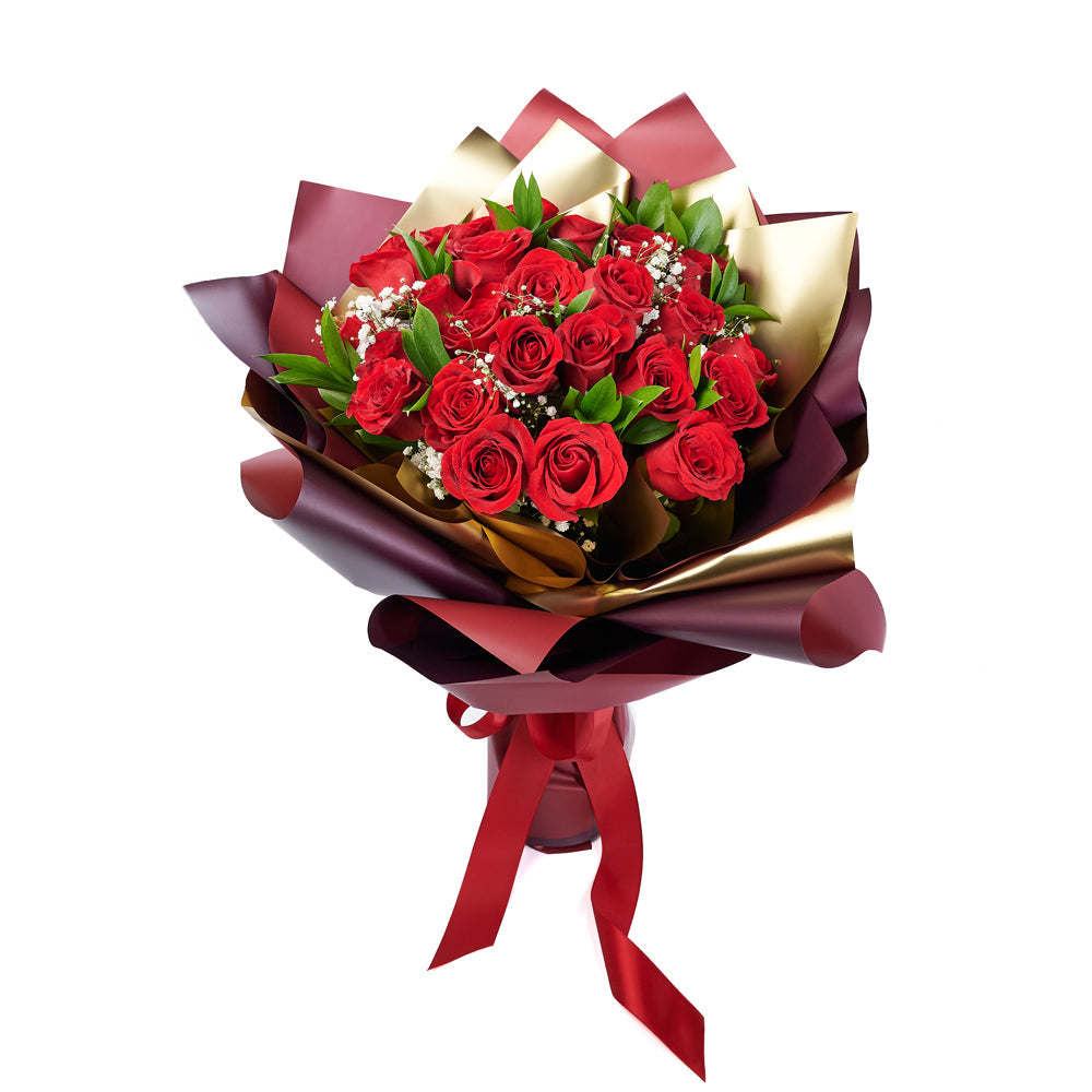 Valentine's Day 24 Red Roses Bouquet, roses, Valentine's day gifts, Canada Same Day Flower Delivery