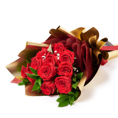 Valentine's Day Dozen Red Roses Bouquet, Valentine's Day, roses, Canada Same Day Flower Delivery