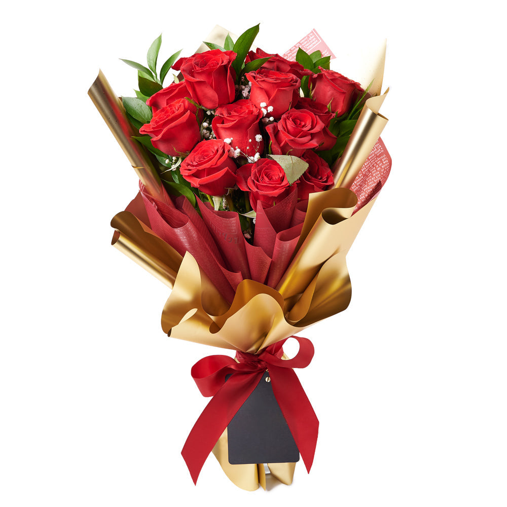 Valentine's Day Dozen Red Roses Bouquet, roses, bouquet, Canada Same Day Flowers Delivery, Valentine's Day gifts