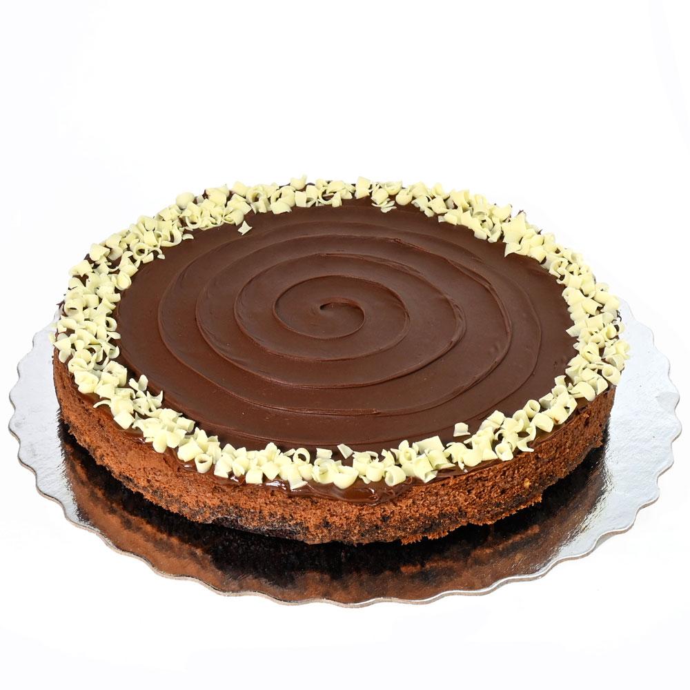 Large Chocolate Cheesecake with Hazelnut Spread - Heart &amp; Thorn - Canada cake delivery