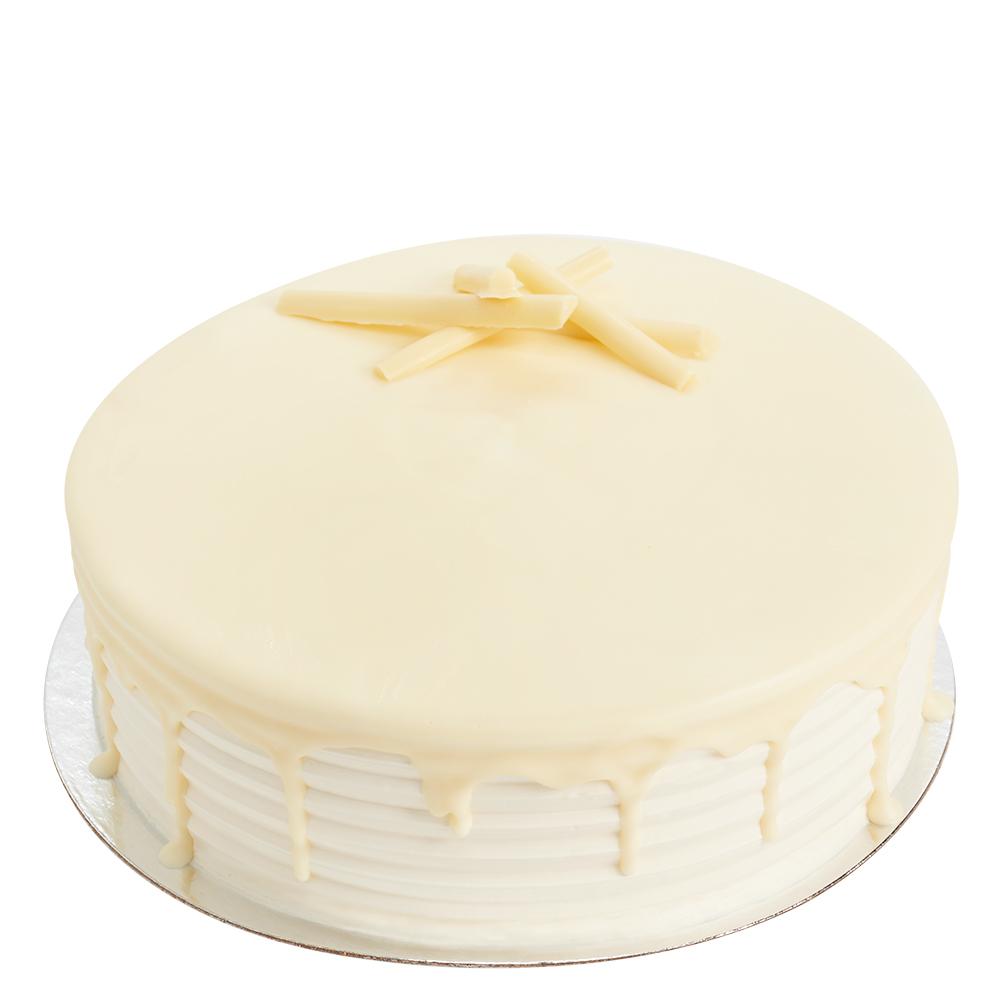 Large White Chocolate Cake - Heart &amp; Thorn - Canada cake delivery