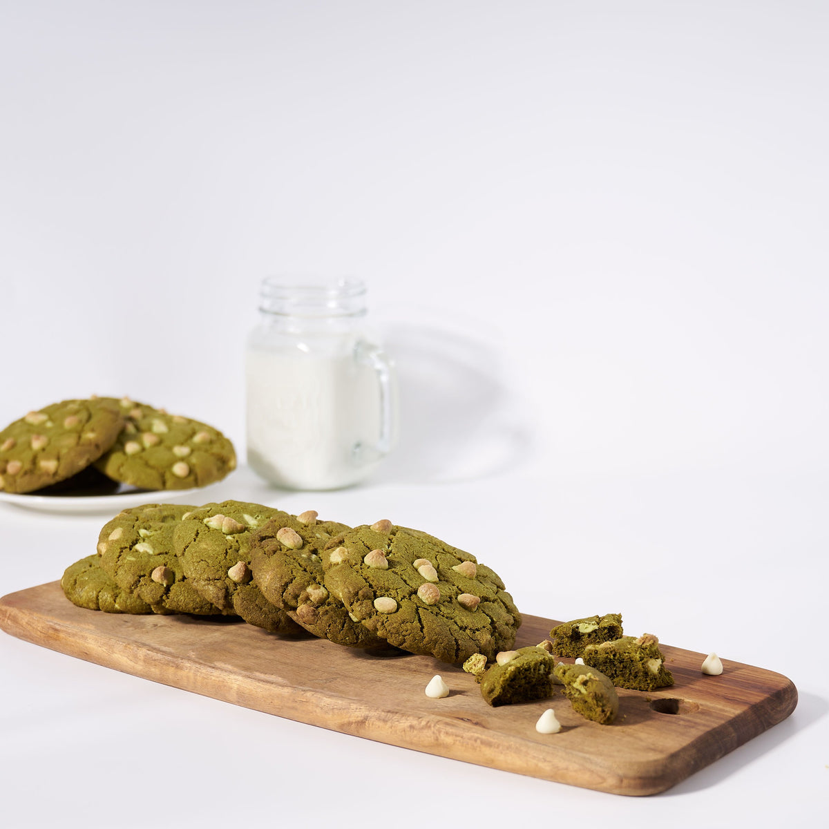 Matcha Cookies with White Chocolate Chips - Heart &amp; Thorn - Canada cake delivery