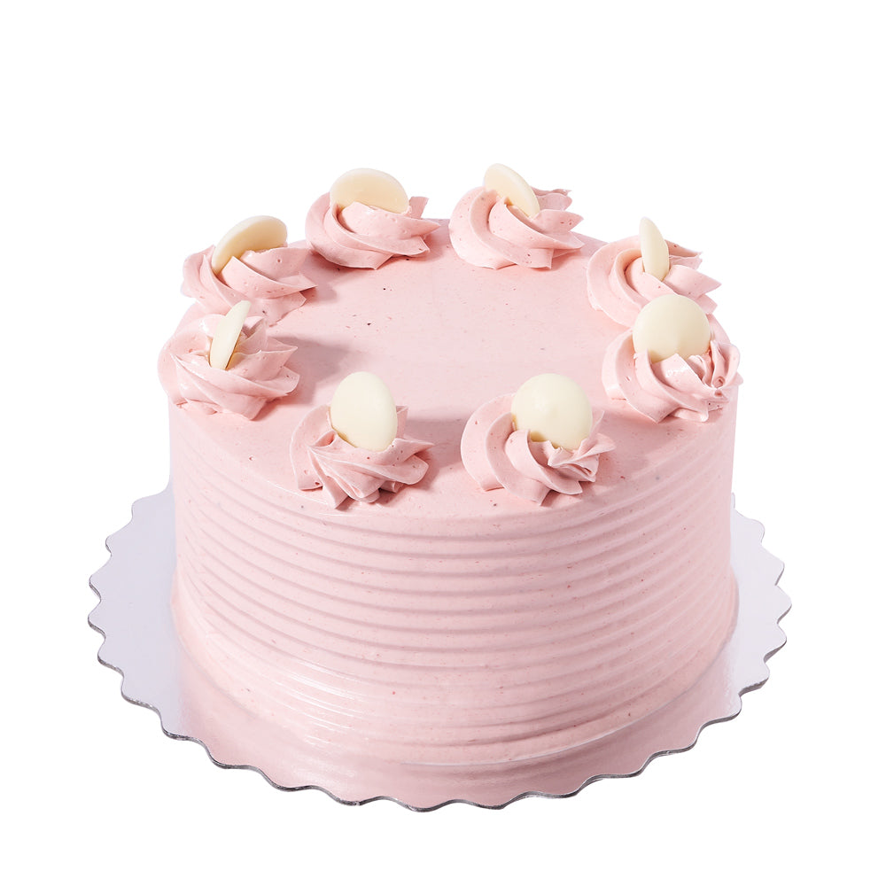 Strawberry Vanilla Cake - Heart &amp; Thorn - Canada cake delivery