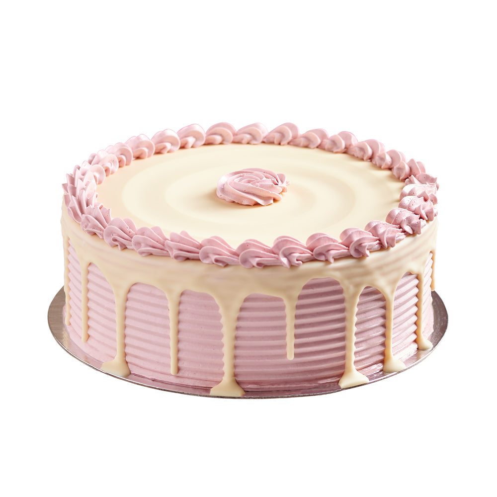 Vanilla Cake with Raspberry Buttercream - Heart & Thorn Cake Gift - Same Day Canada Delivery