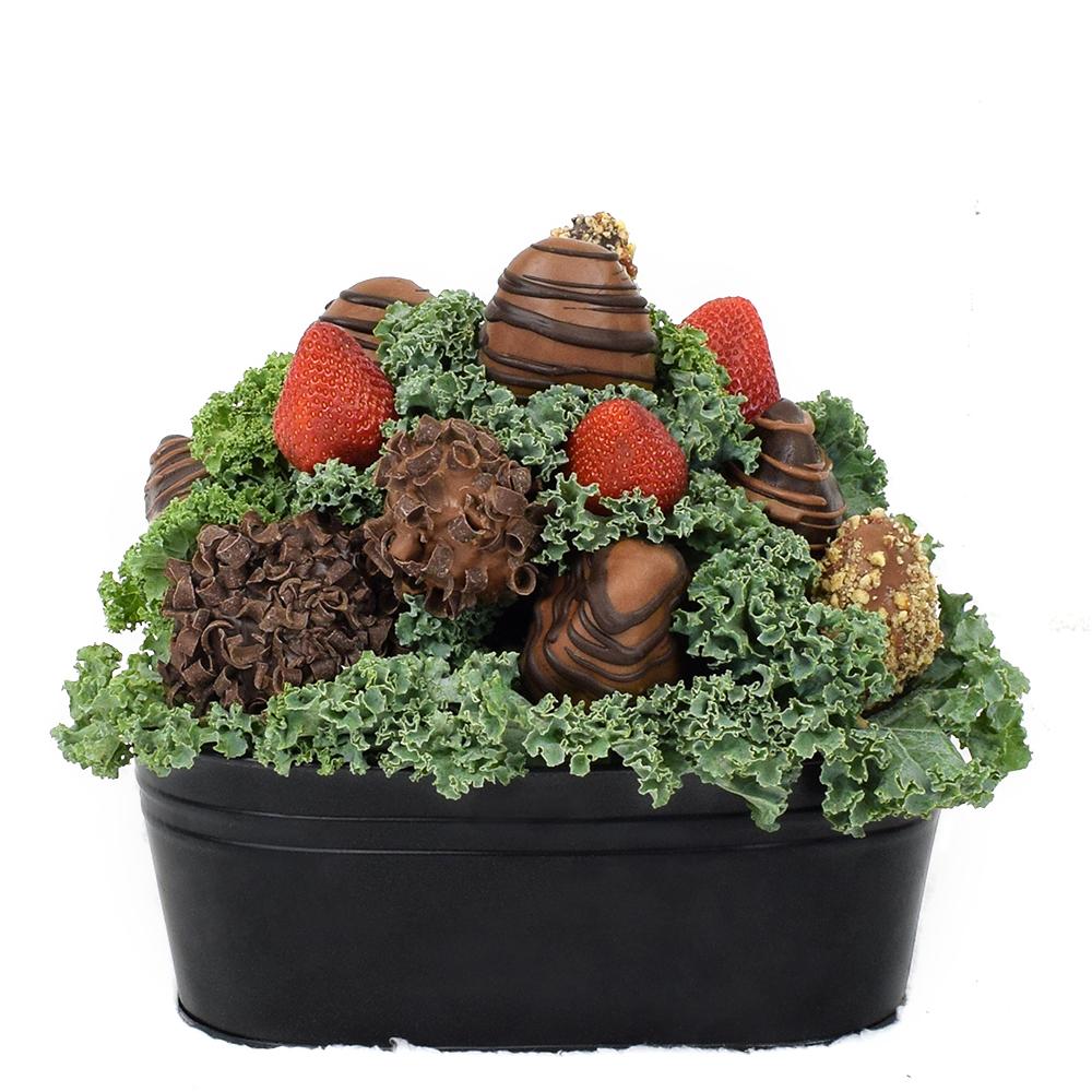 Mother's Day 12 Chocolate Covered Strawberry Gift Tin - Heart &amp; Thorn - Canada chocolate delivery
