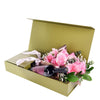 Mother's Day 12 Stem Pink Rose Bouquet with Box and Wine - Heart & Thorn - Canada flower delivery