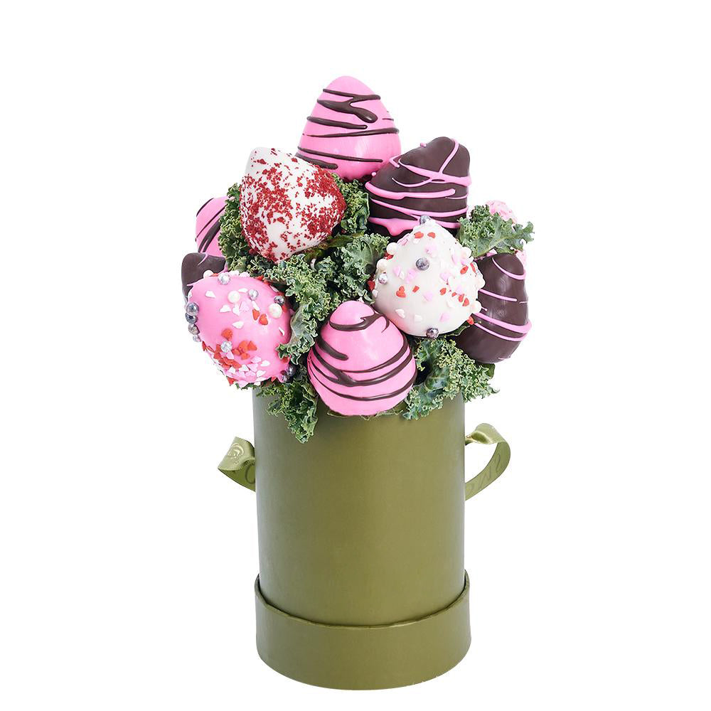 Mother's Day Chocolate 9 Covered Strawberry Gift Box - Heart &amp; Thorn - Canada chocolate delivery