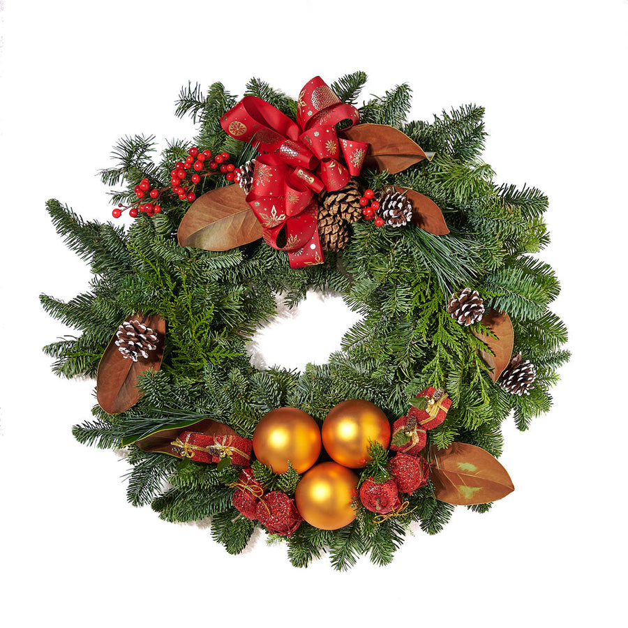 wreath, Mixed Floral Arrangement, Mix Floral Arrangement, Flower Arrangement, Floral Arrangement, christmas, holiday, Set 24015-2021, holiday wreath delivery, delivery holiday wreath, christmas wreath canada, canada christmas wreath, Canada