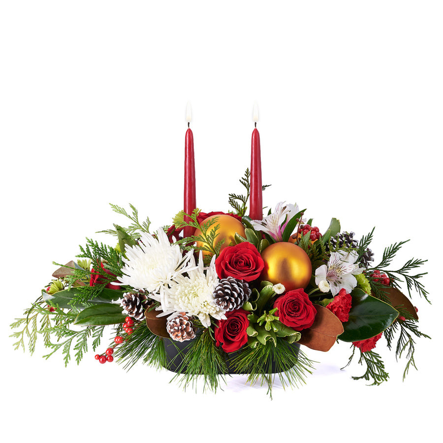 holiday,  christmas,  Mixed Floral Arrangement,  Mix Floral Arrangement,  Floral Arrangement,  Set 24018-2021, holiday floral delivery, delivery holiday floral, christmas arrangement canada, canada christmas arrangement, toronto
