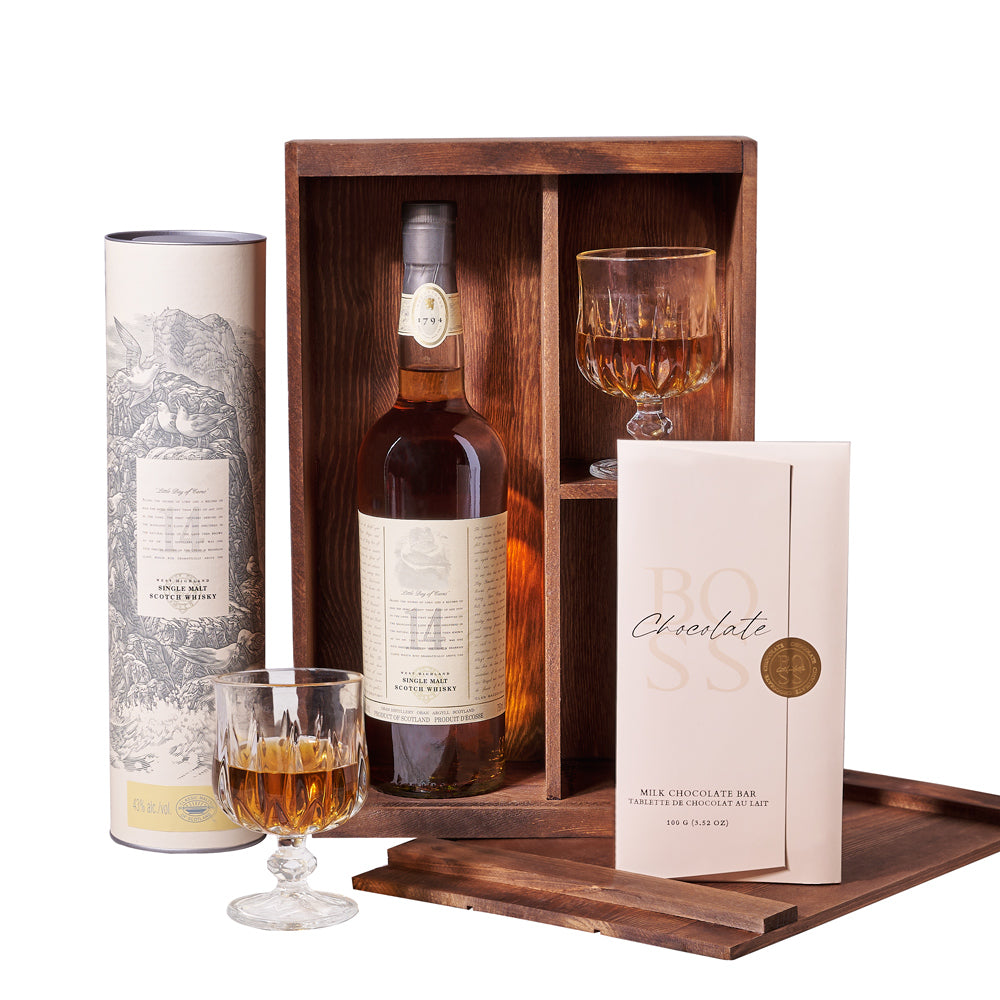 Liquor &amp; Chocolate Gift Box, liquor gift box, liquor gift box delivery, delivery liquor gift box, whiskey, whiskey delivery, chocolate gift, chocolate gift basket, chocolate
