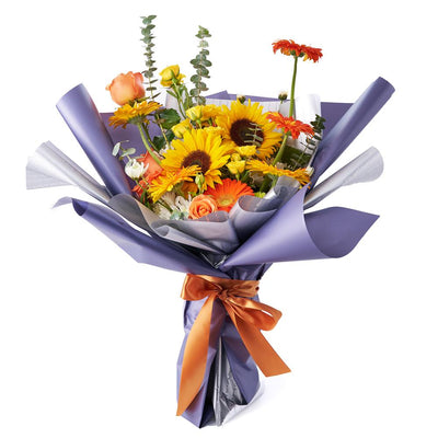 Ray of Hope Sunflower Bouquet - Heart & Thorn - Canada flower delivery