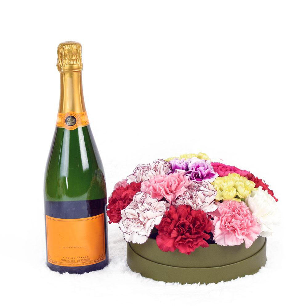 Simple Surprise Flowers &amp; Champagne Gift - Heart &amp; Thorn - Canada flower delivery
